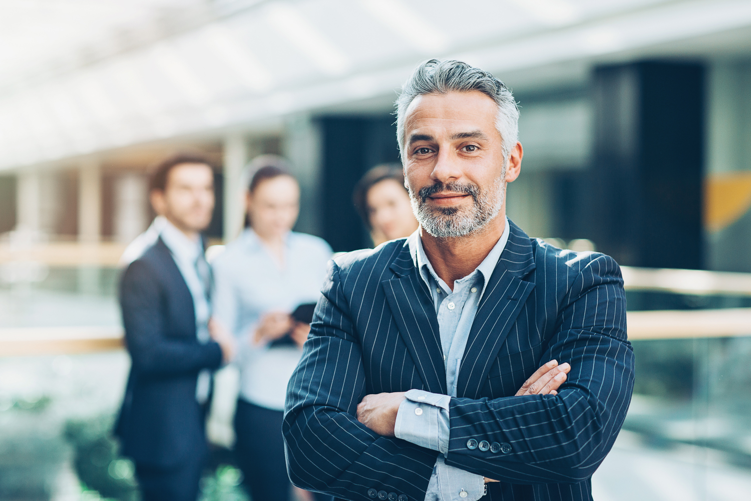 business man with arms crossed